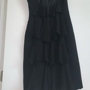 VINTAGE* Goregeous black silk wiggle dress